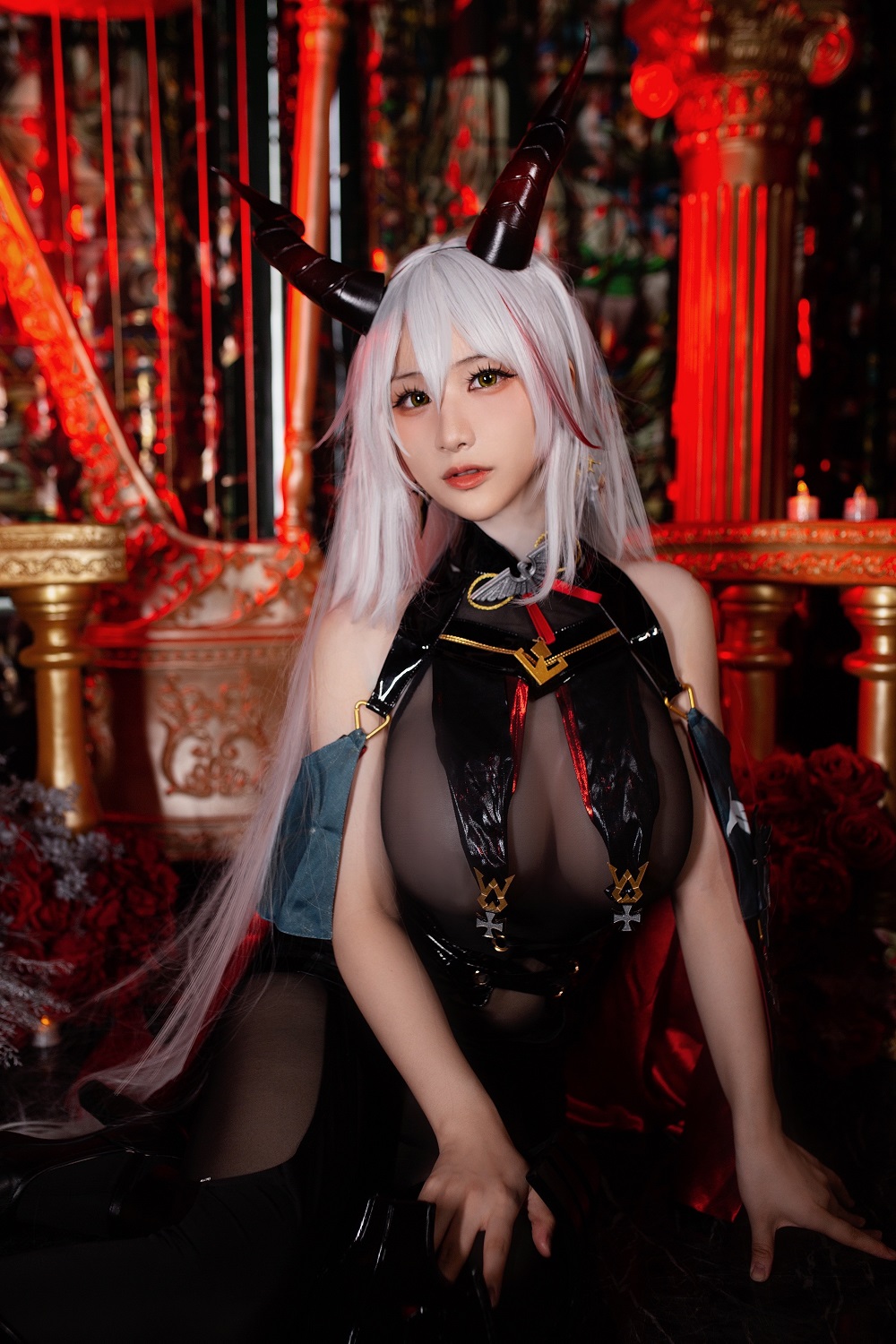 幼愛Yume-碧蓝航线-埃吉尔[17P] COS网红博主 预览2图