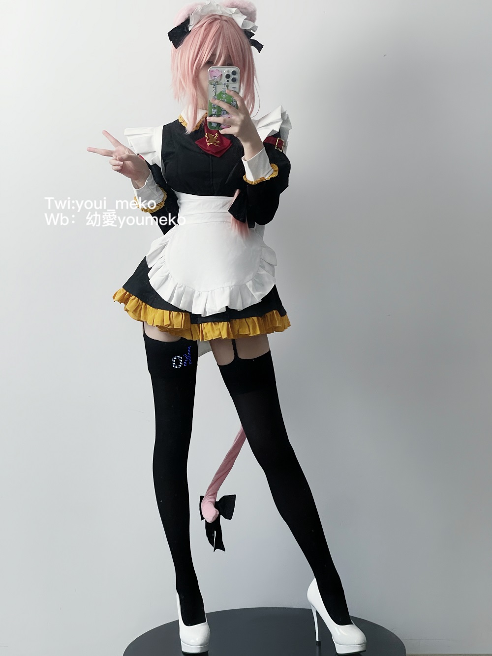 幼愛Yume-FGO-阿斯托尔福女仆[56P] COS网红博主 预览1图