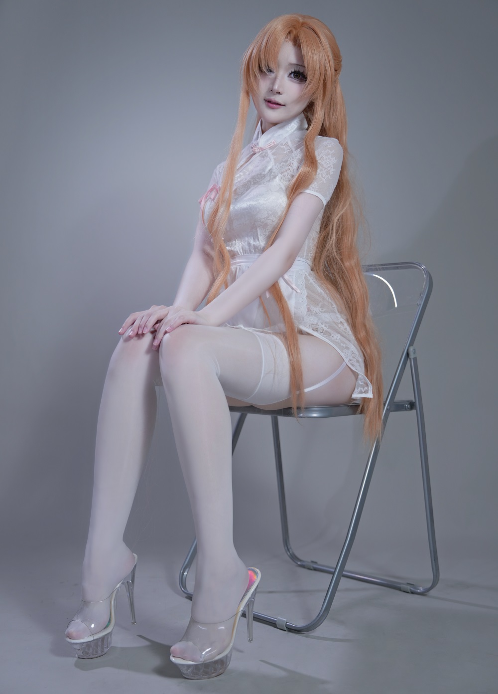 幼愛Yume-刀剑神域-亚丝娜·中华女仆[42P] COS网红博主 预览1图