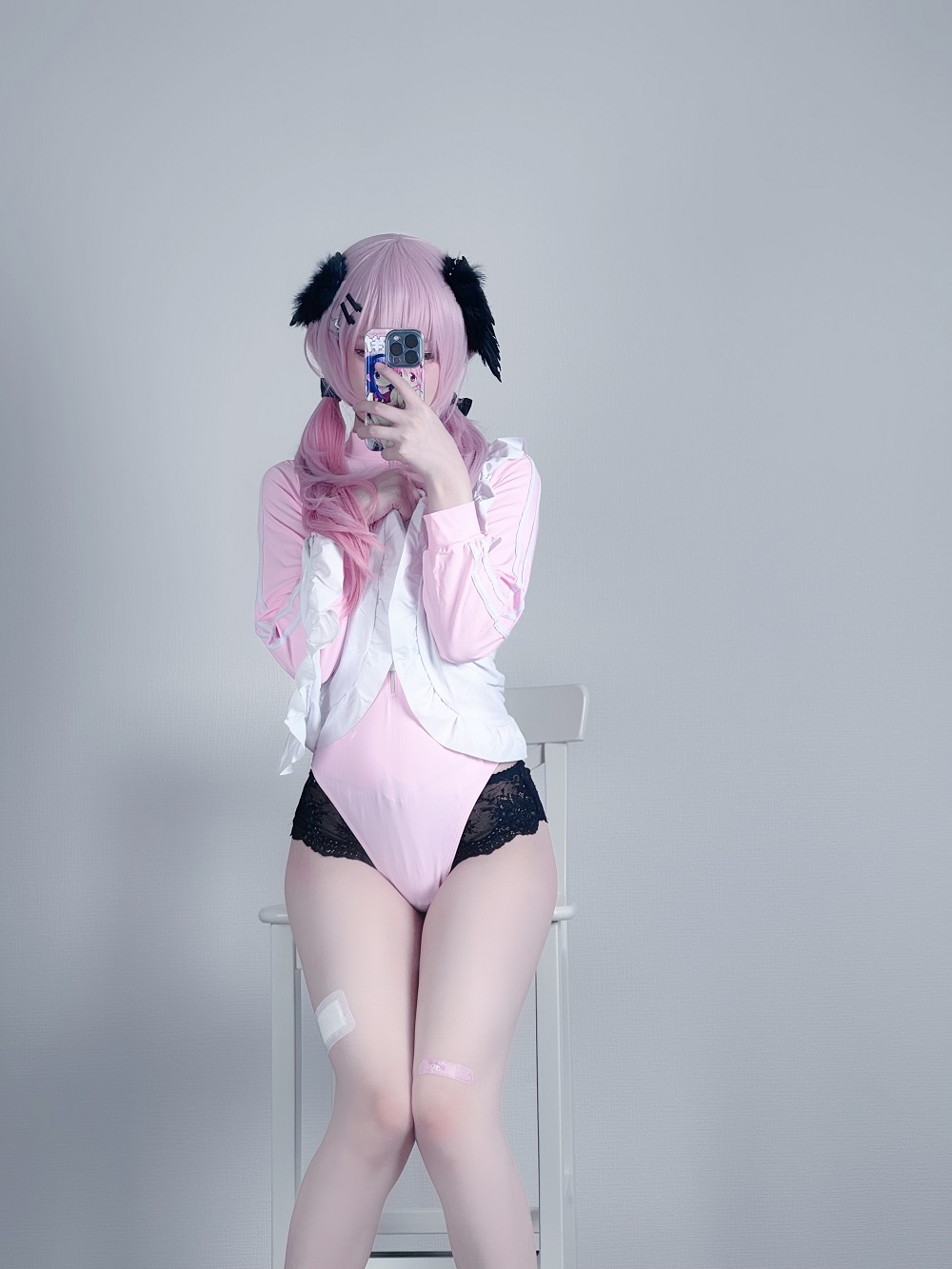 幼愛Yume-蔚蓝档案-下江小春体操服[26P] COS网红博主 预览2图