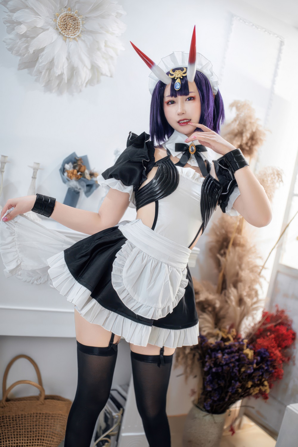 羽生三未-FGO-酒吞童子女仆[20P] COS网红博主 预览1图