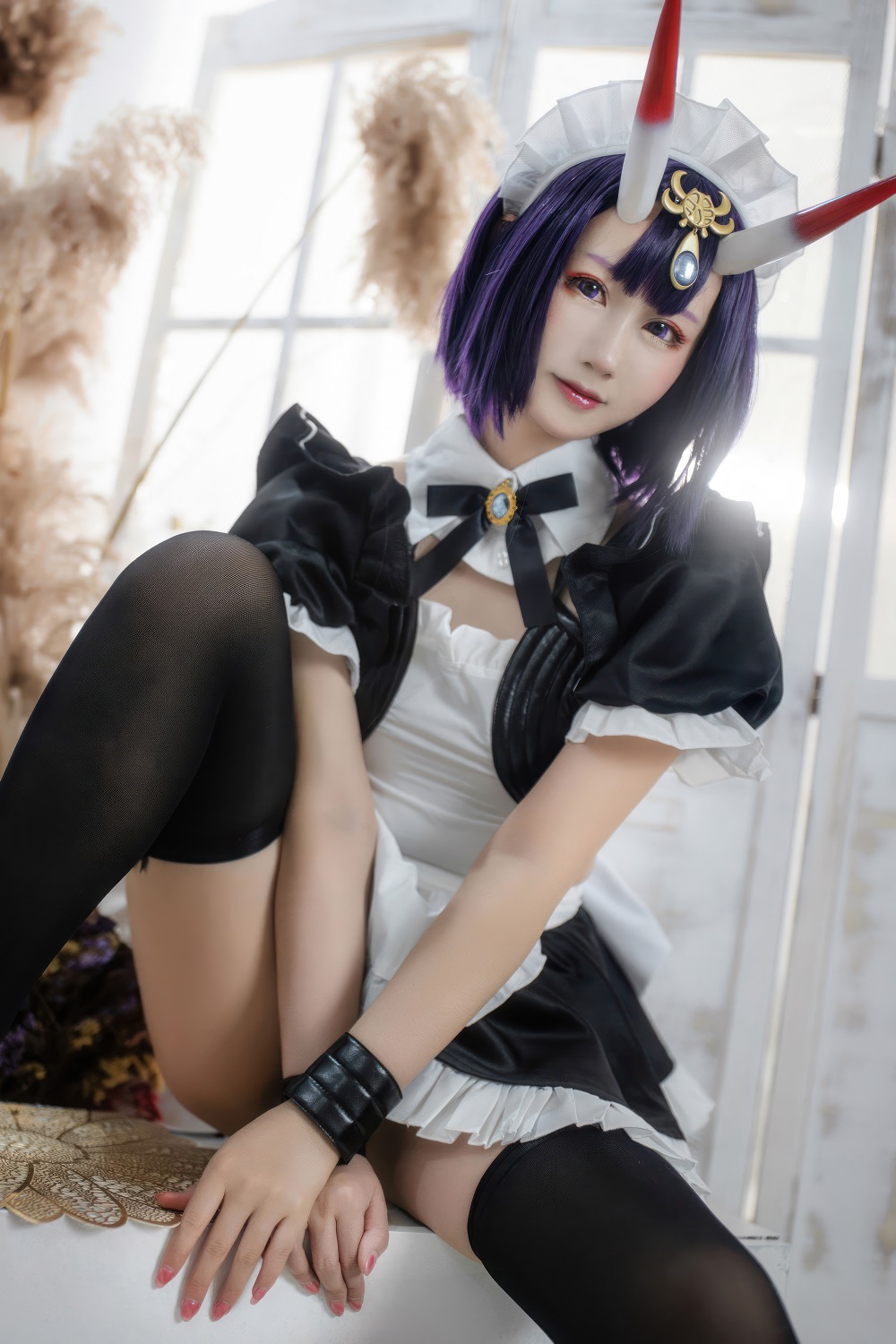 羽生三未-FGO-酒吞童子女仆[20P] COS网红博主 预览2图