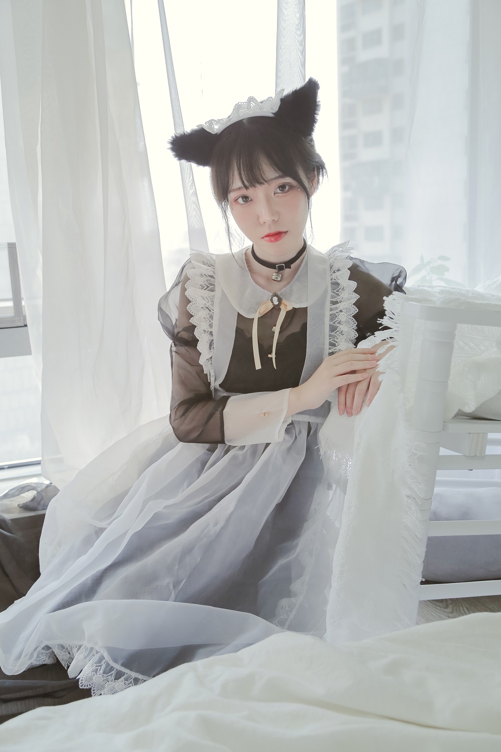 Fushii海堂-透明女仆[30P] COS网红博主 预览2图