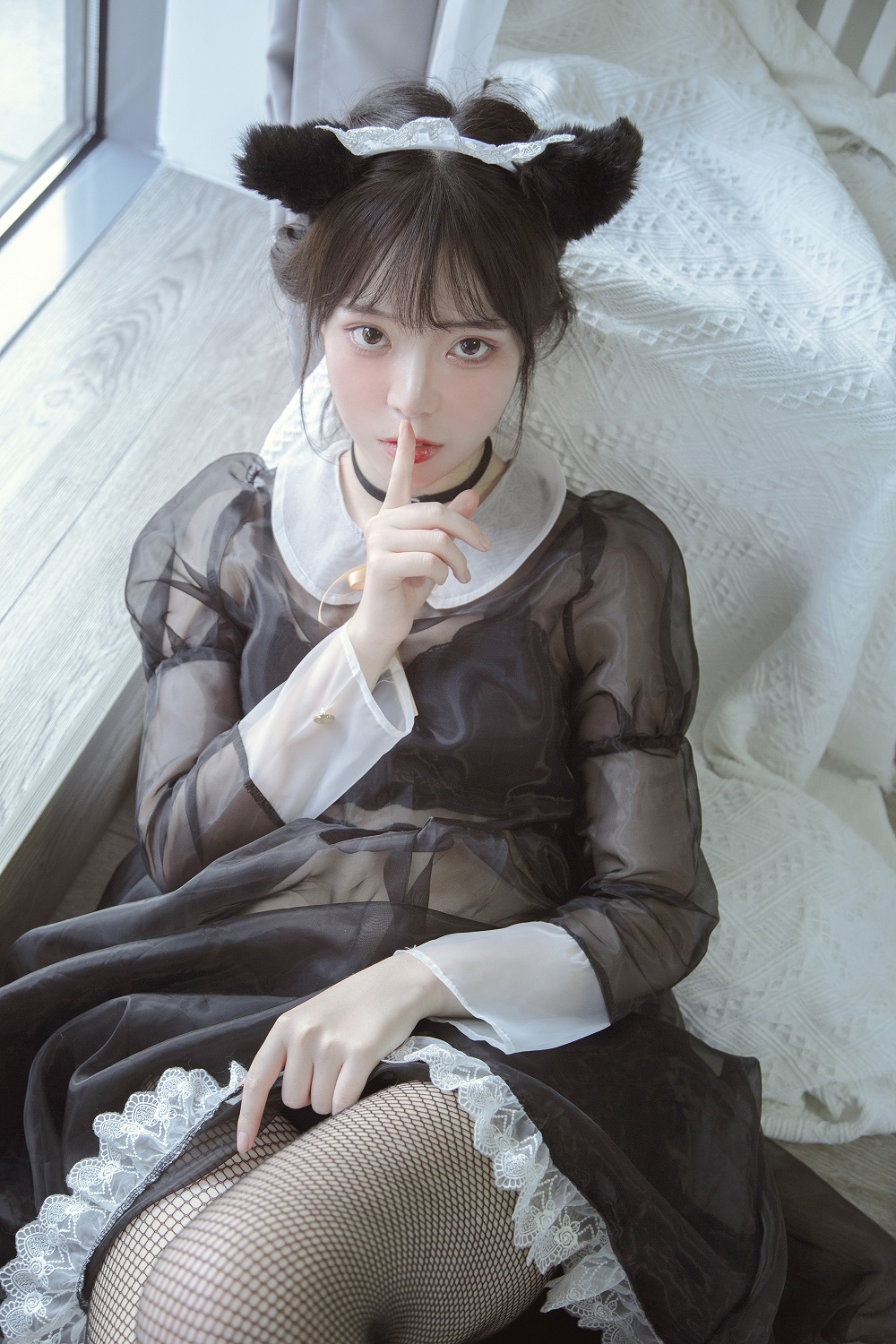 Fushii海堂-透明女仆[30P] COS网红博主 预览1图