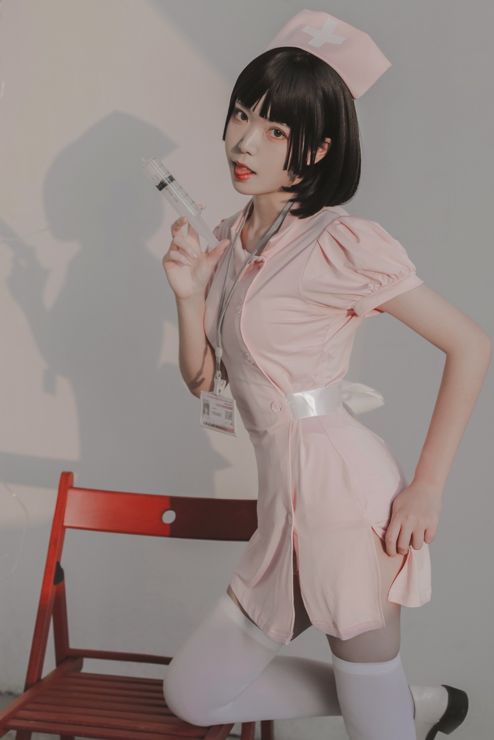 Fushii海堂-白丝护士[40P] COS网红博主 预览2图