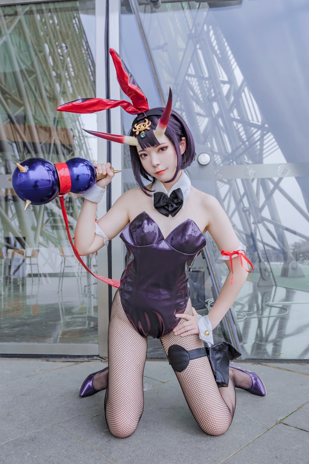 Fushii海堂-FGO-酒吞童子兔女郎[31P] COS网红博主 预览2图