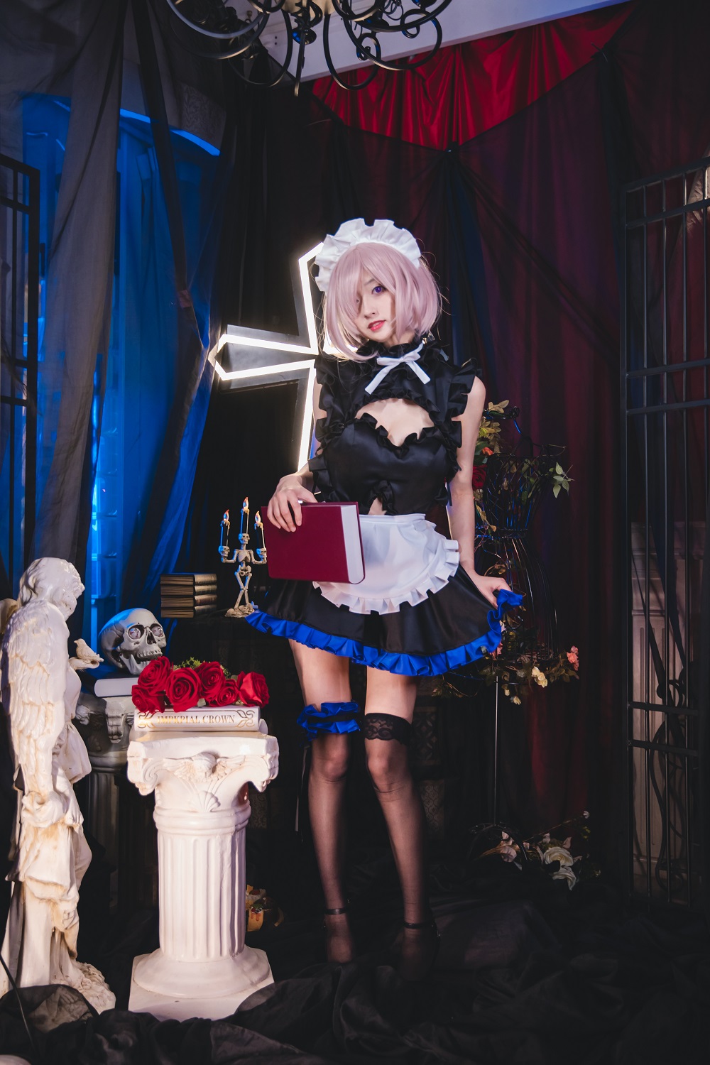 Luisa零纱-FGO-玛修女仆[15P] COS网红博主 预览2图