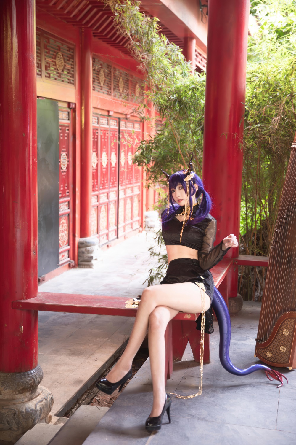 Luisa零纱-明日方舟-陈·音律联觉[15P] COS网红博主 预览2图