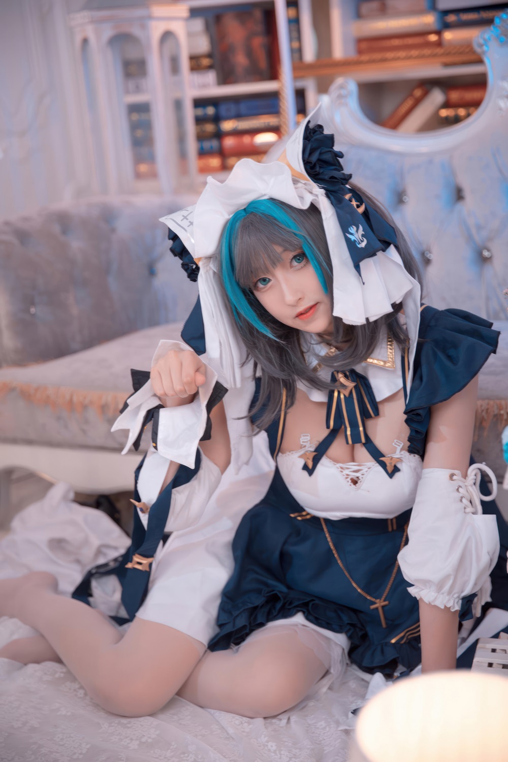 Luisa零纱-碧蓝航线-柴郡猫猫[15P] COS网红博主 预览2图