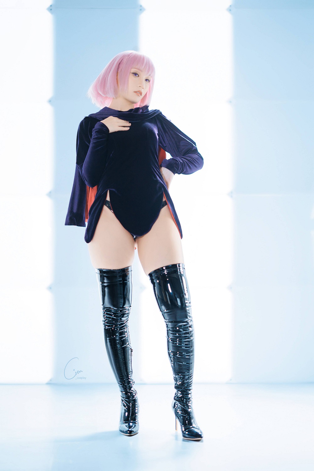 Cien恩恩-机动战士高达-哈曼卡恩礼服[38P] COS网红博主 预览1图