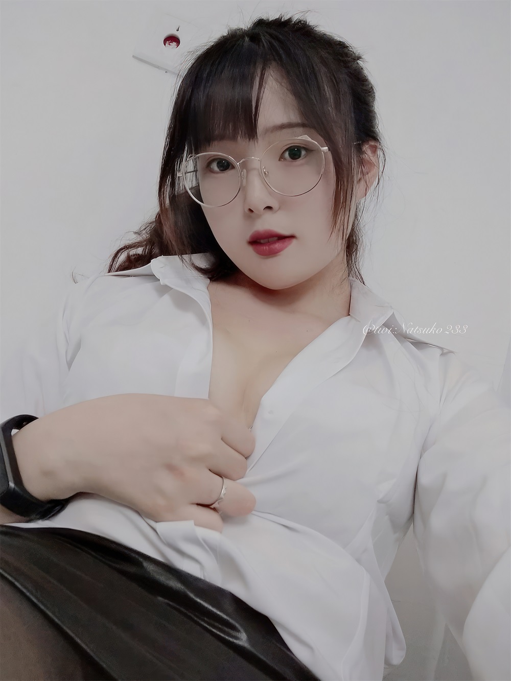 Natsuko夏夏子-刻度尺OL[42P] COS网红博主 预览1图
