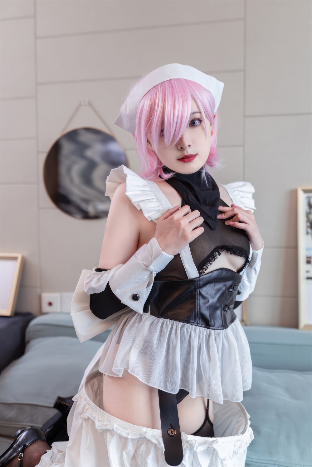 Natsuko夏夏子-FGO-宫本武藏同人女仆[38P] COS网红博主 预览2图