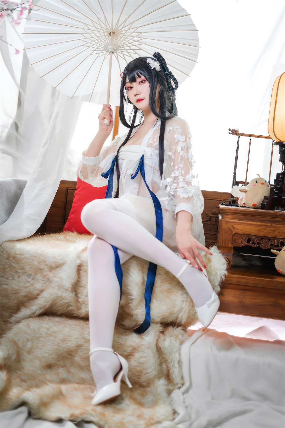 Natsuko夏夏子-碧蓝航线-逸仙·膏发凝脂[62P+1V] COS网红博主 预览1图