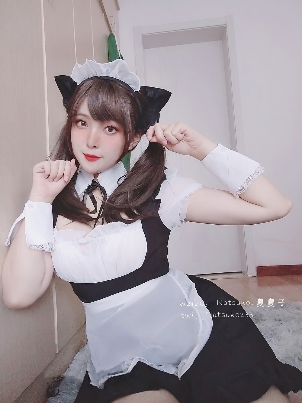 Natsuko夏夏子-猫耳女仆[45P] COS网红博主 预览1图