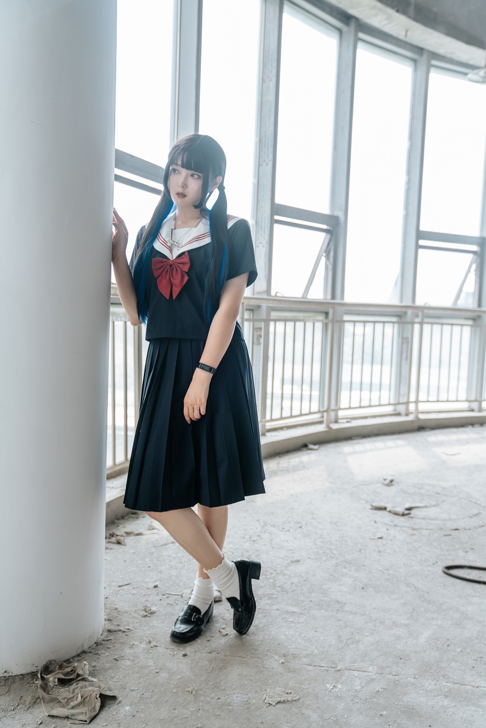 Natsuko夏夏子-废墟风纪委员[45P] COS网红博主 预览1图