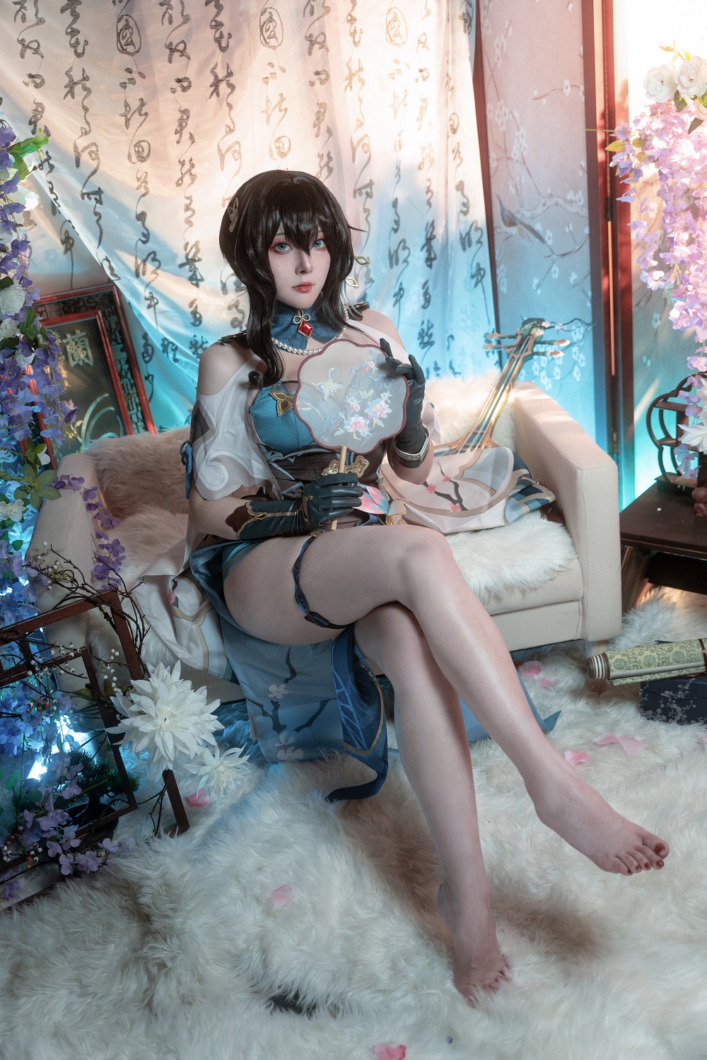 Natsuko夏夏子-崩坏·星穹铁道-阮梅[76P] COS网红博主 预览2图