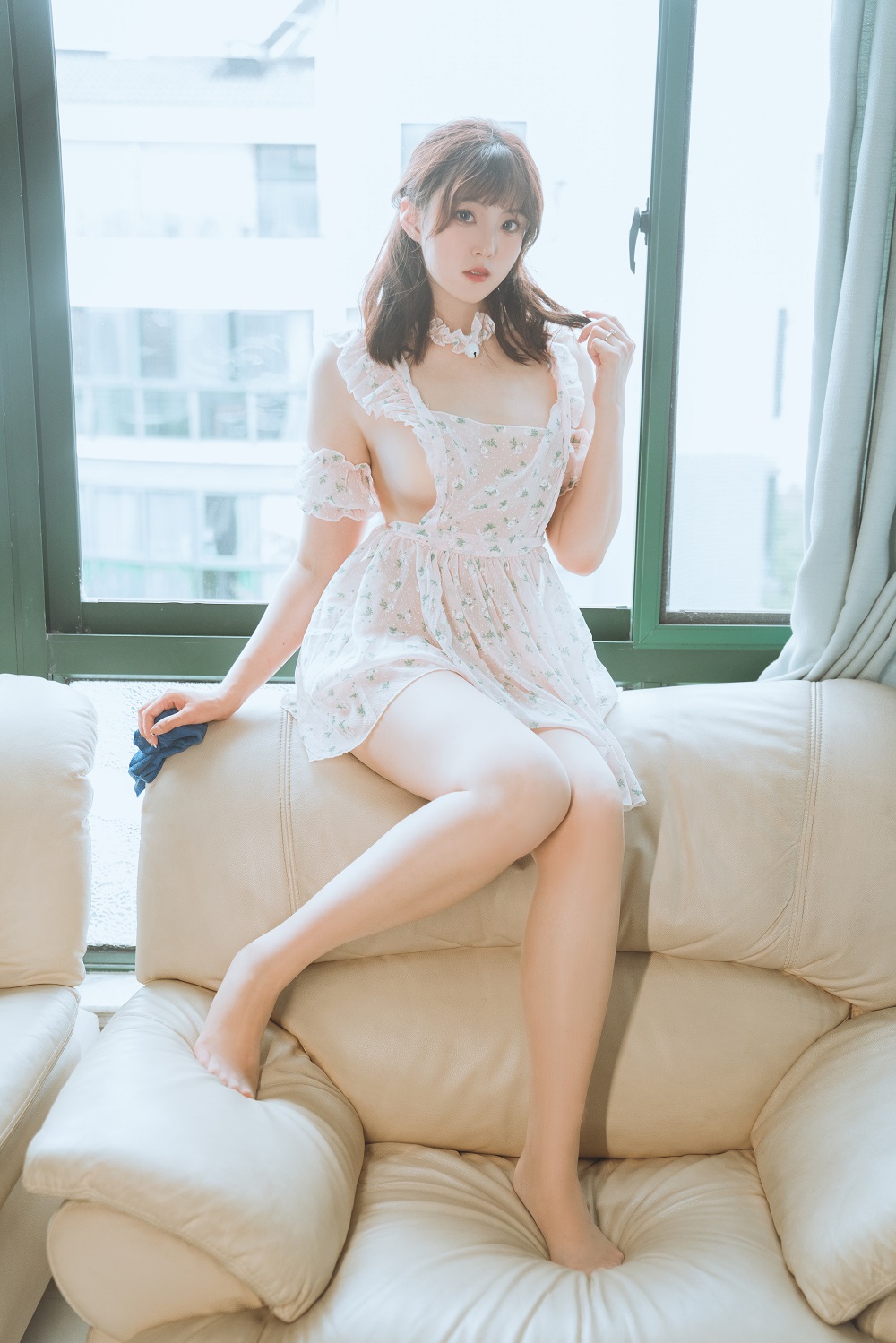 Natsuko夏夏子-碎花围裙[55P+1V] COS网红博主 预览2图