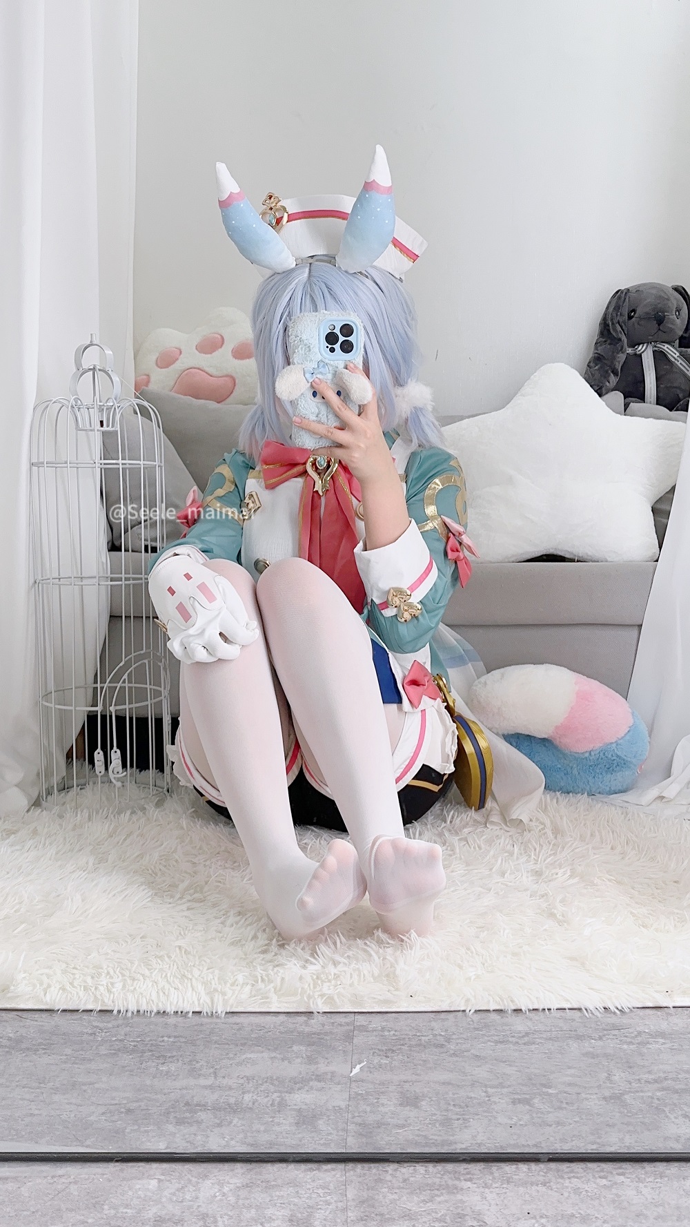 Seele麦麦-原神-希格雯[11P] COS网红博主 预览1图