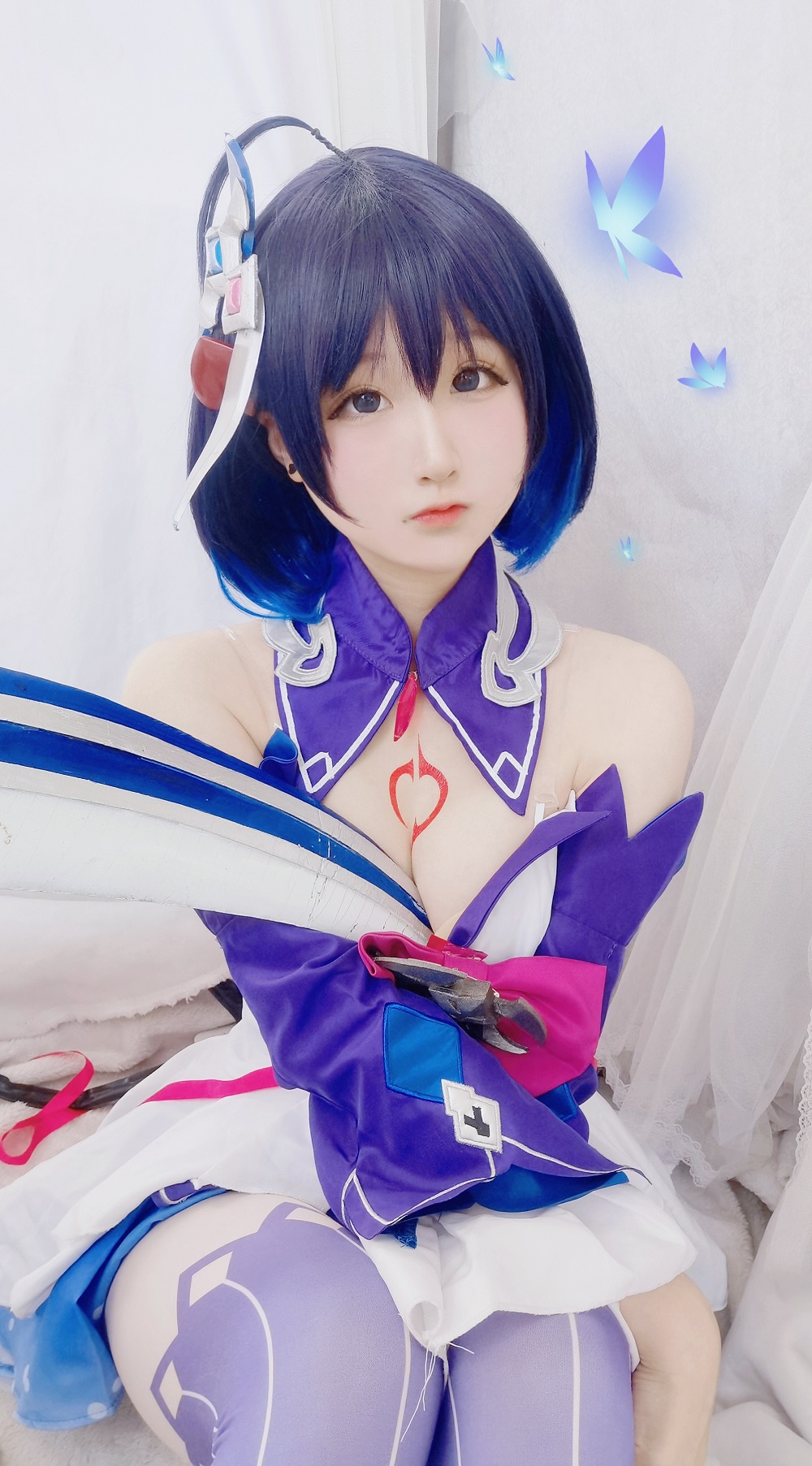 Seele麦麦-希儿幻海梦蝶[168P] COS网红博主 预览2图