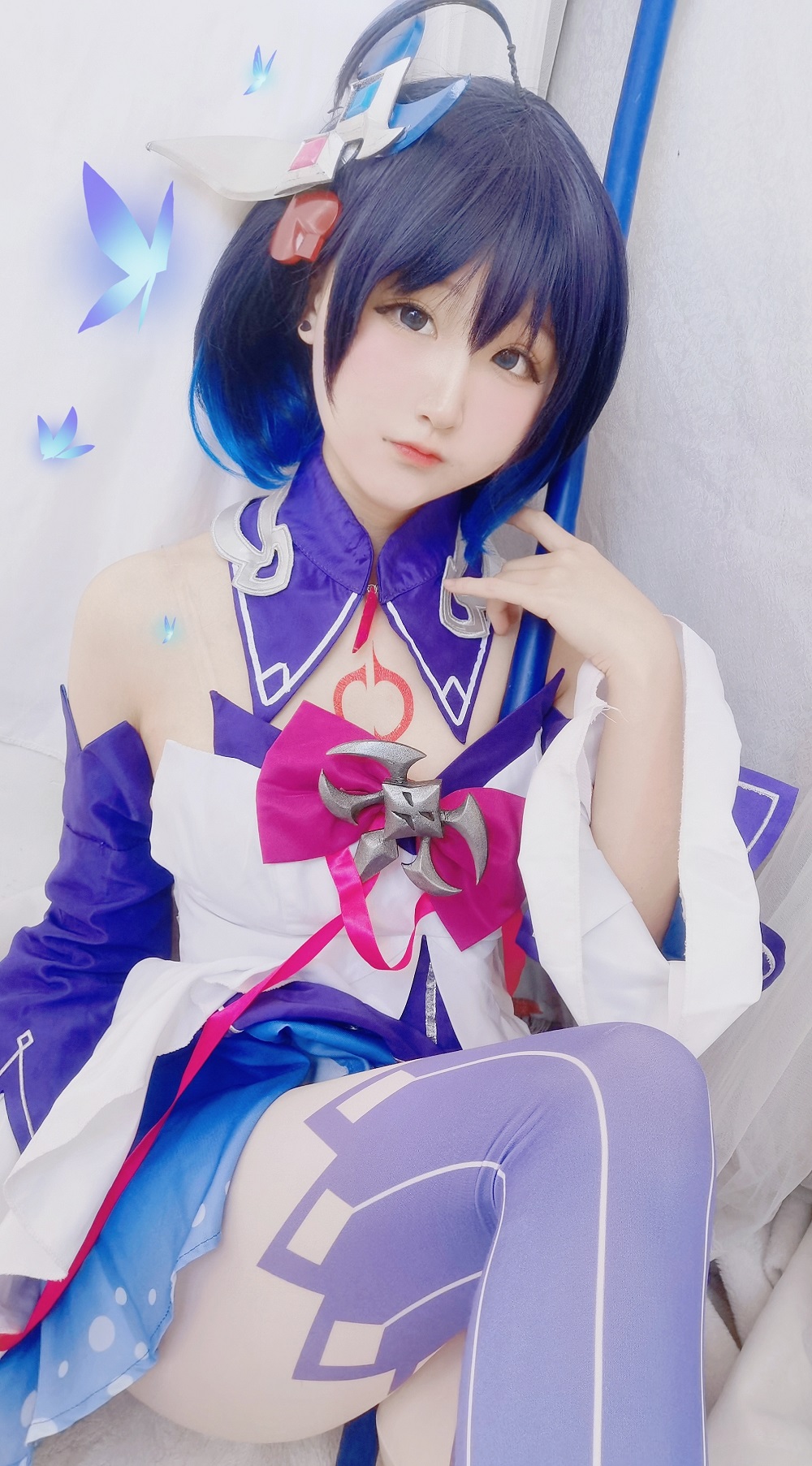 Seele麦麦-希儿幻海梦蝶[168P] COS网红博主 预览1图