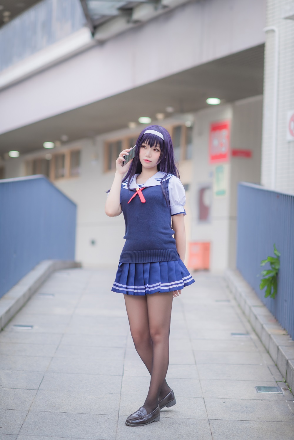 白金Saki-JK美丝校服[29P] COS网红博主 预览2图