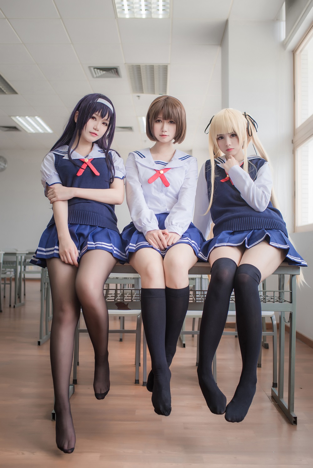 白金Saki&Yoko宅夏&小野妹子w-路人女主的养成方法[77P] COS网红博主 预览1图