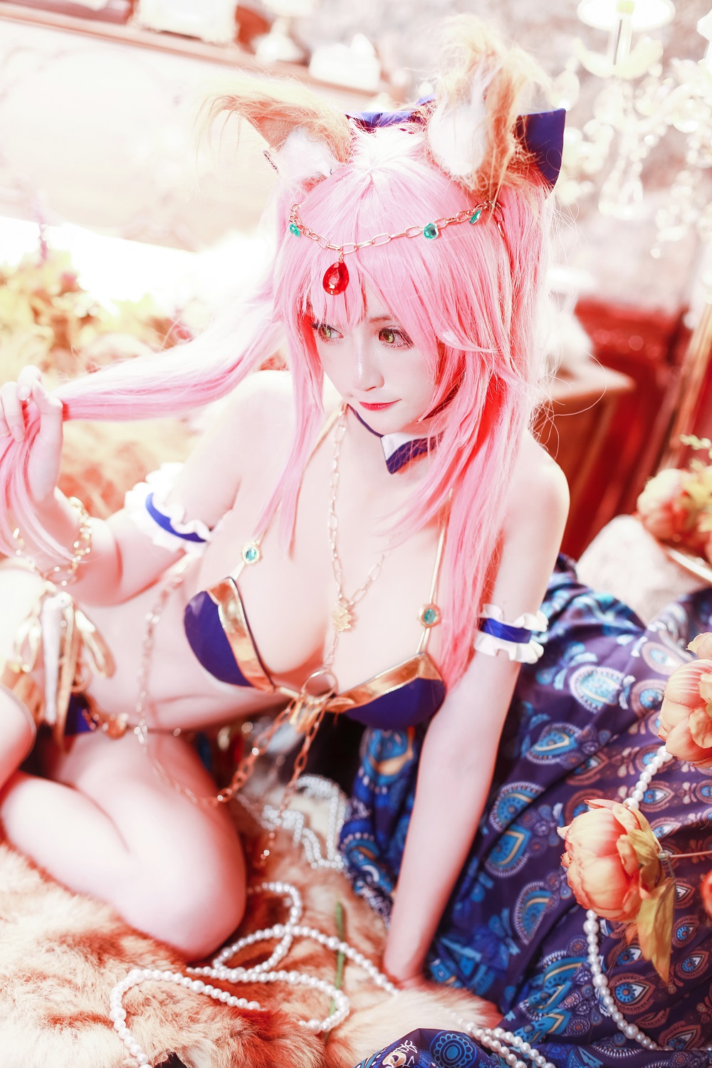 yui金鱼-FGO-玉藻前阿拉伯舞娘[10P] COS网红博主 预览2图