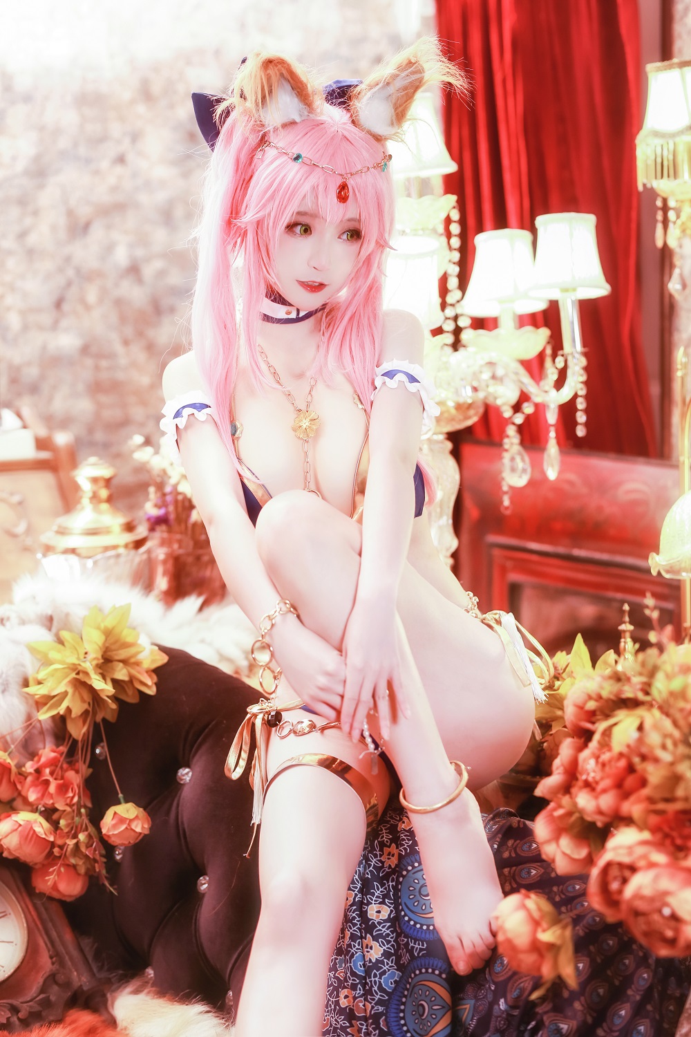 yui金鱼-FGO-玉藻前阿拉伯舞娘[10P] COS网红博主 预览1图