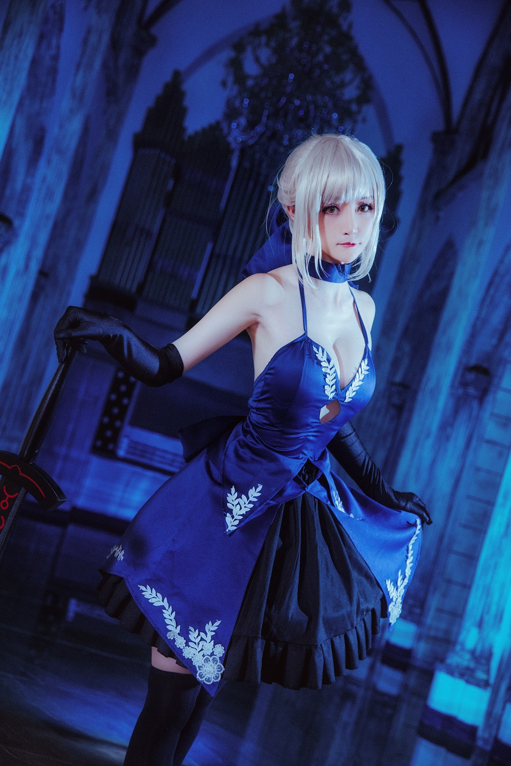 yui金鱼-FGO-黑Saber一破[11P] COS网红博主 预览1图