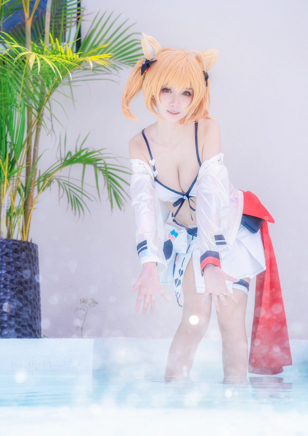 yui金鱼-明日方舟-空泳装[9P] COS网红博主 预览2图