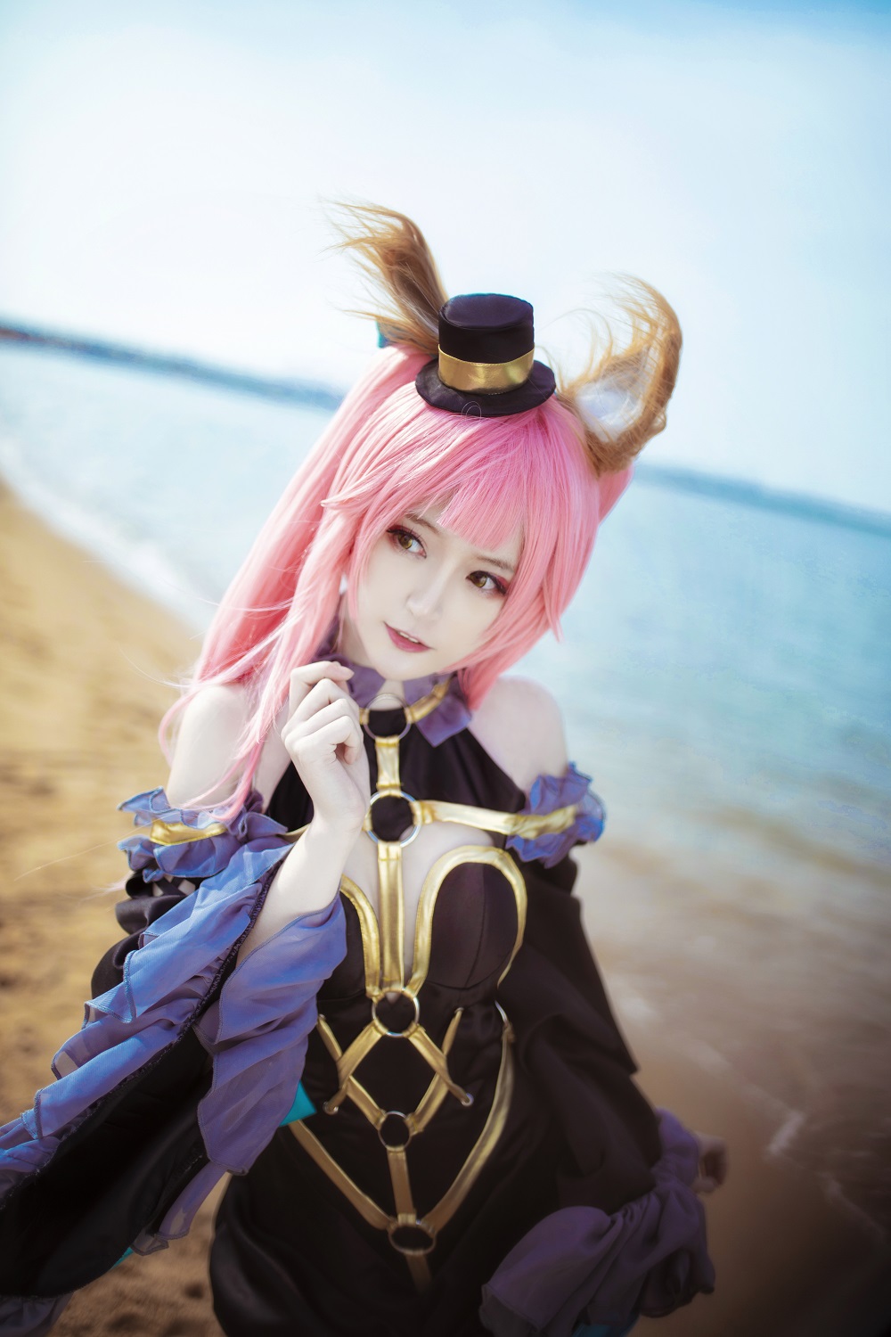 yui金鱼-FGO-玉藻前魔术师[7P] COS网红博主 预览2图