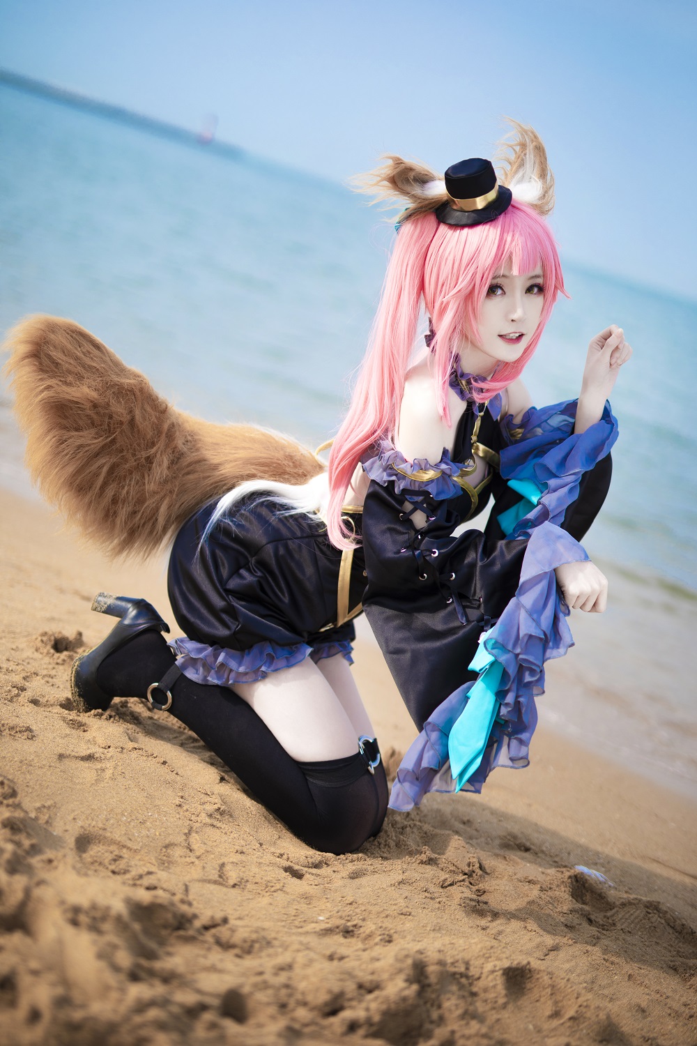 yui金鱼-FGO-玉藻前魔术师[7P] COS网红博主 预览1图