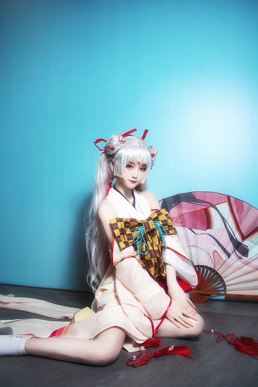 yui金鱼-阴阳师-不知火和服[15P] COS网红博主 预览1图