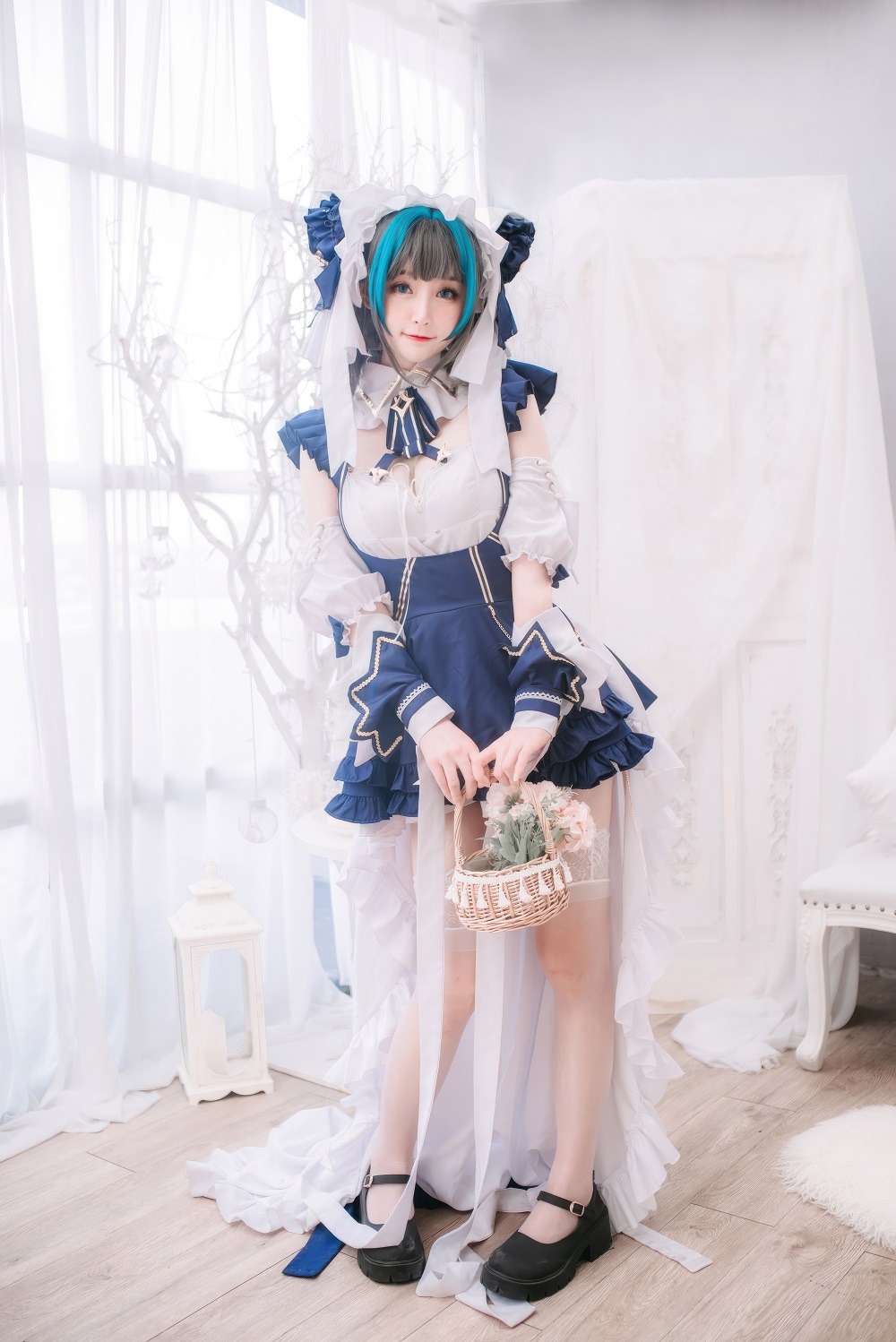 yui金鱼-碧蓝航线-柴郡猫[20P] COS网红博主 预览1图