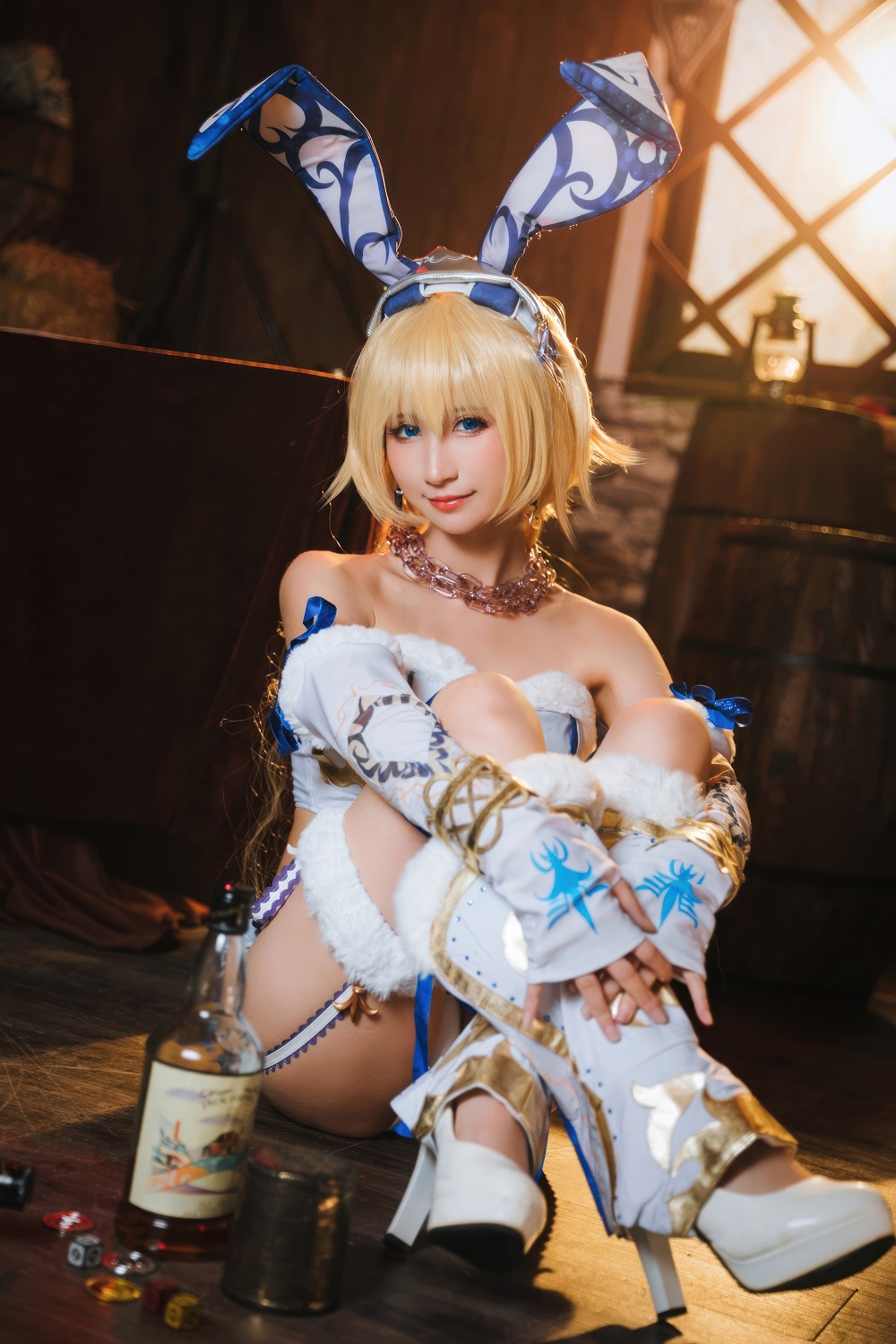 贝儿酱Miki-FGO-白贞德兔女郎[19P] COS网红博主 预览1图