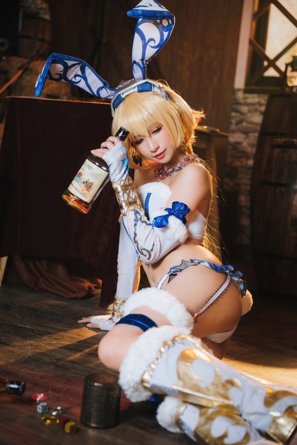 贝儿酱Miki-FGO-白贞德兔女郎[19P] COS网红博主 预览2图