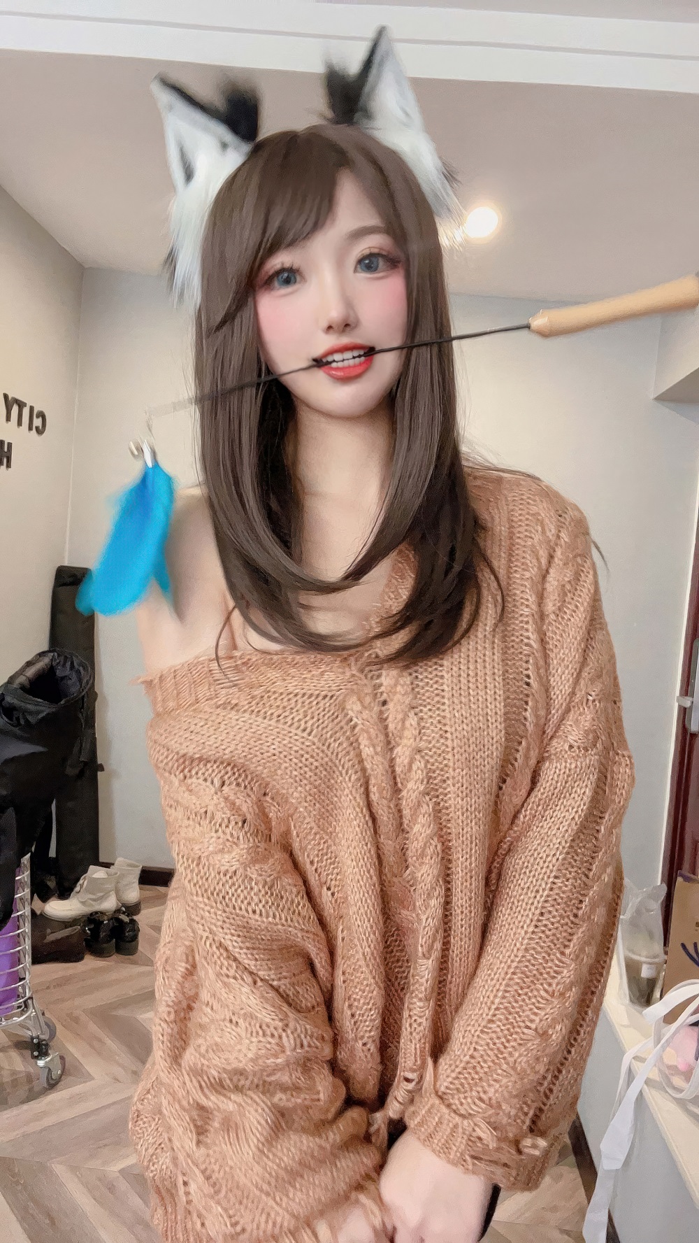 刺青Poi-猫猫厨娘[21P] COS网红博主 预览1图