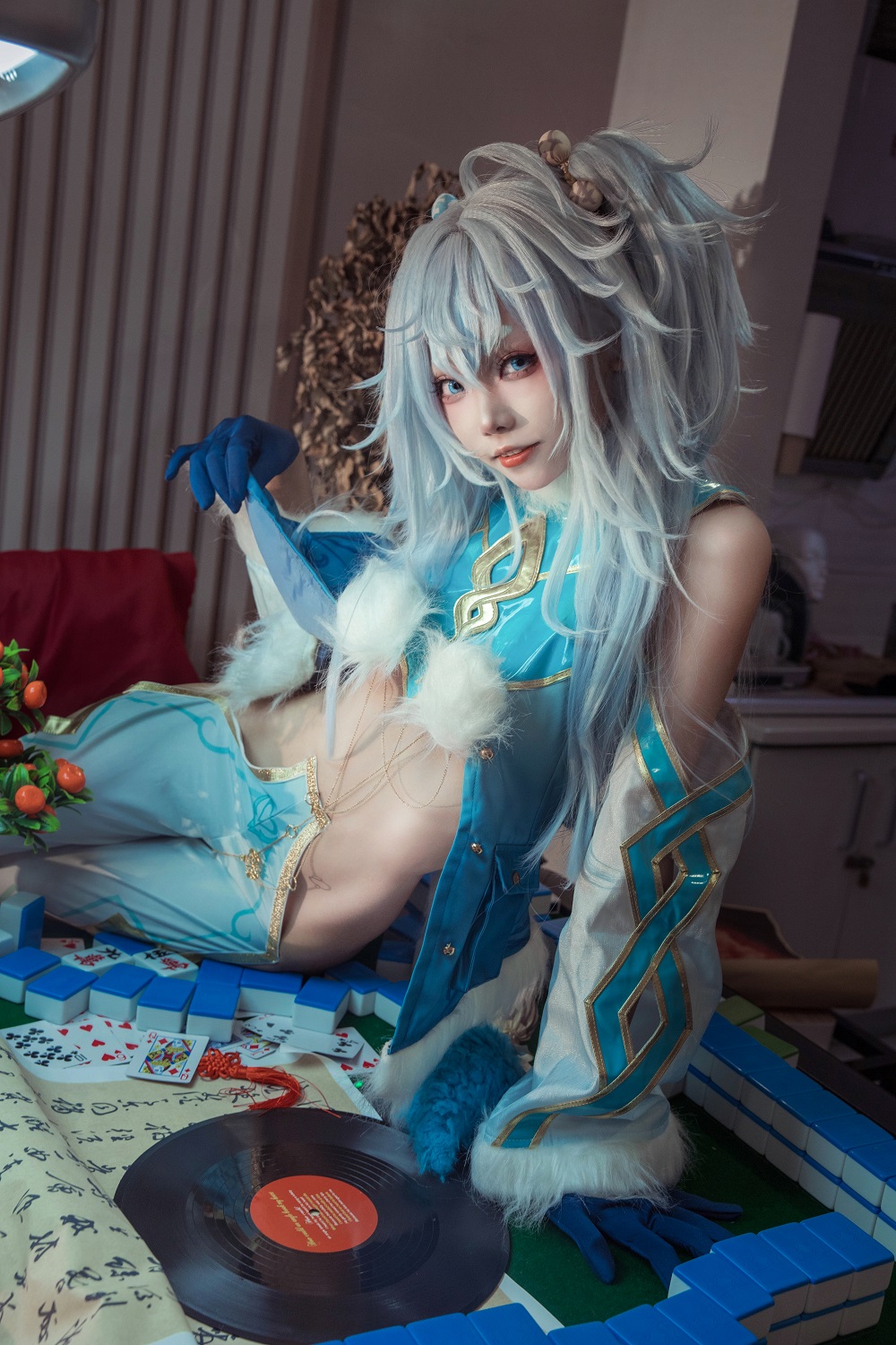 艾西Aiwest-少女前线-PA15芙洛伦·跃雪逢春[21P] COS网红博主 预览1图