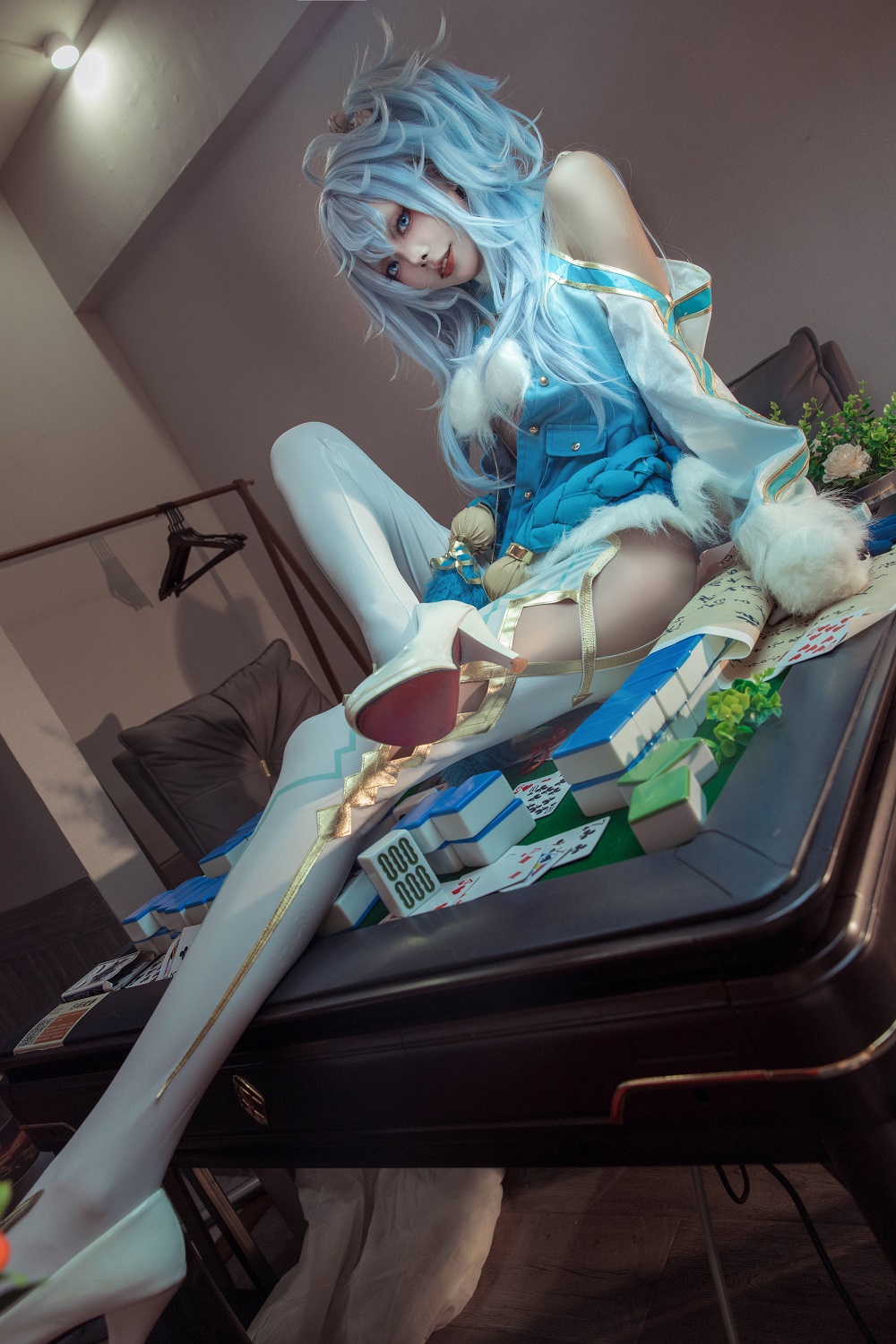 艾西Aiwest-少女前线-PA15芙洛伦·跃雪逢春[21P] COS网红博主 预览2图