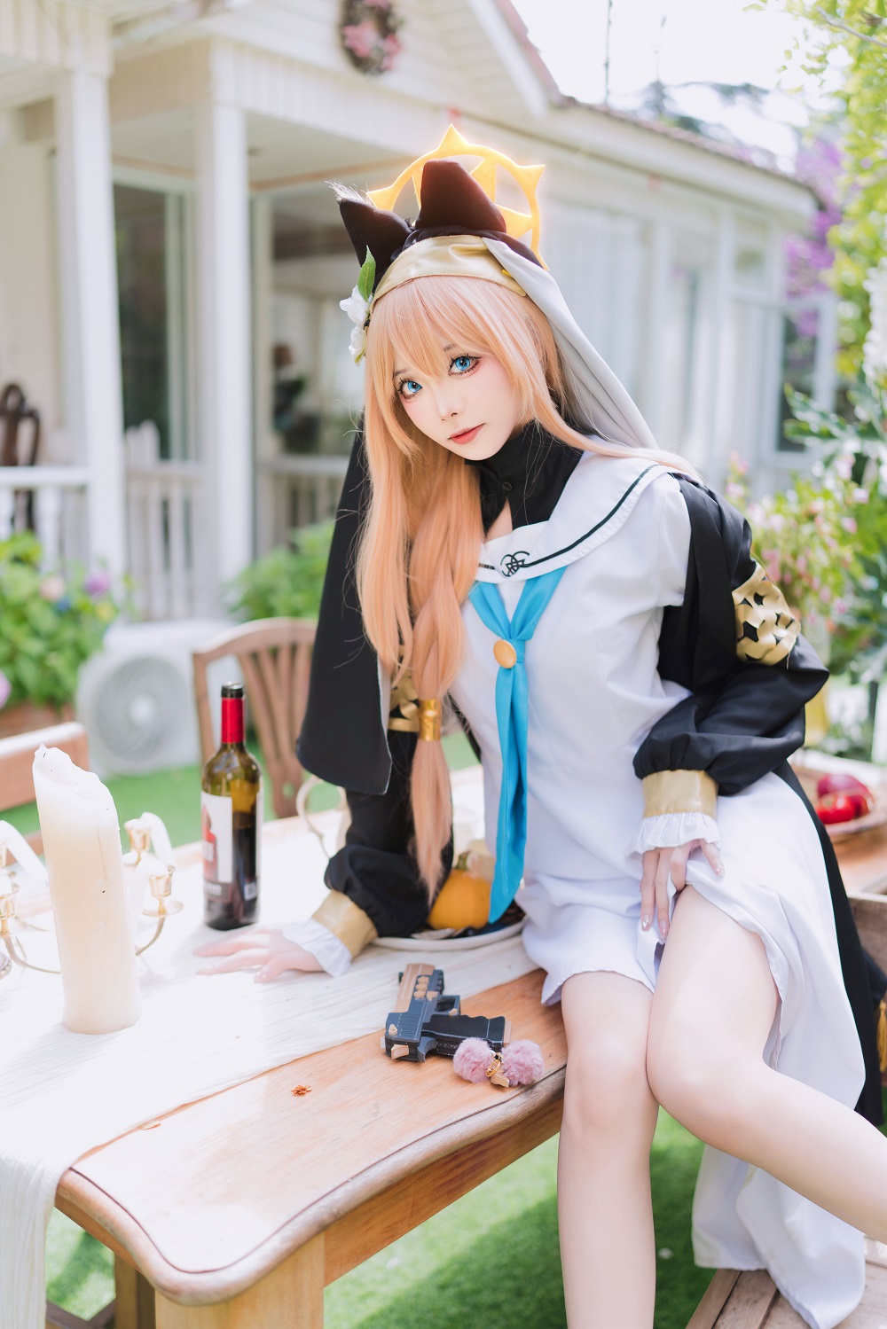 艾西Aiwest-蔚蓝档案-伊落玛丽修女服[40P] COS网红博主 预览2图