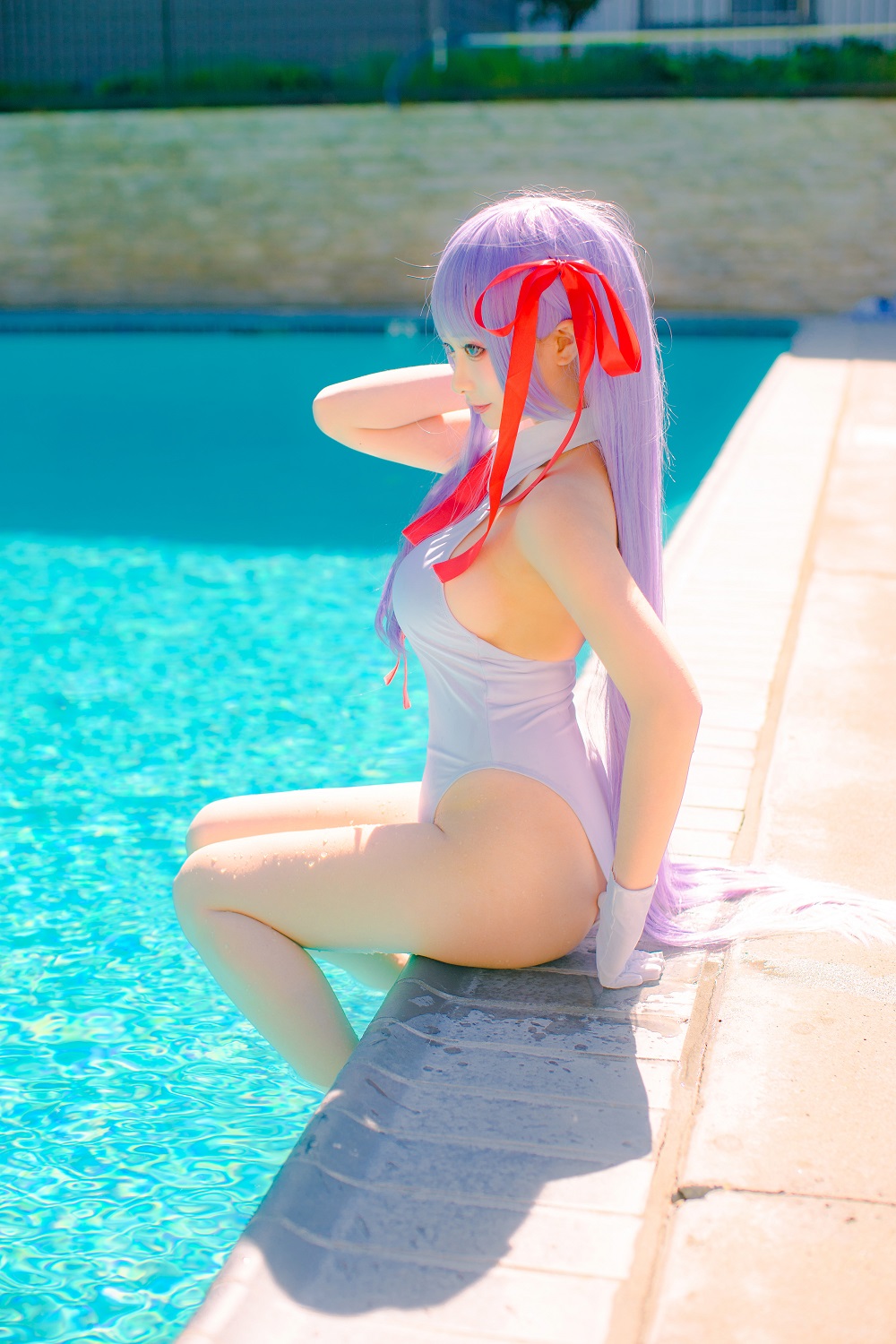 wendydydydy酱油-FGO-BB水着[8P] COS网红博主 预览2图