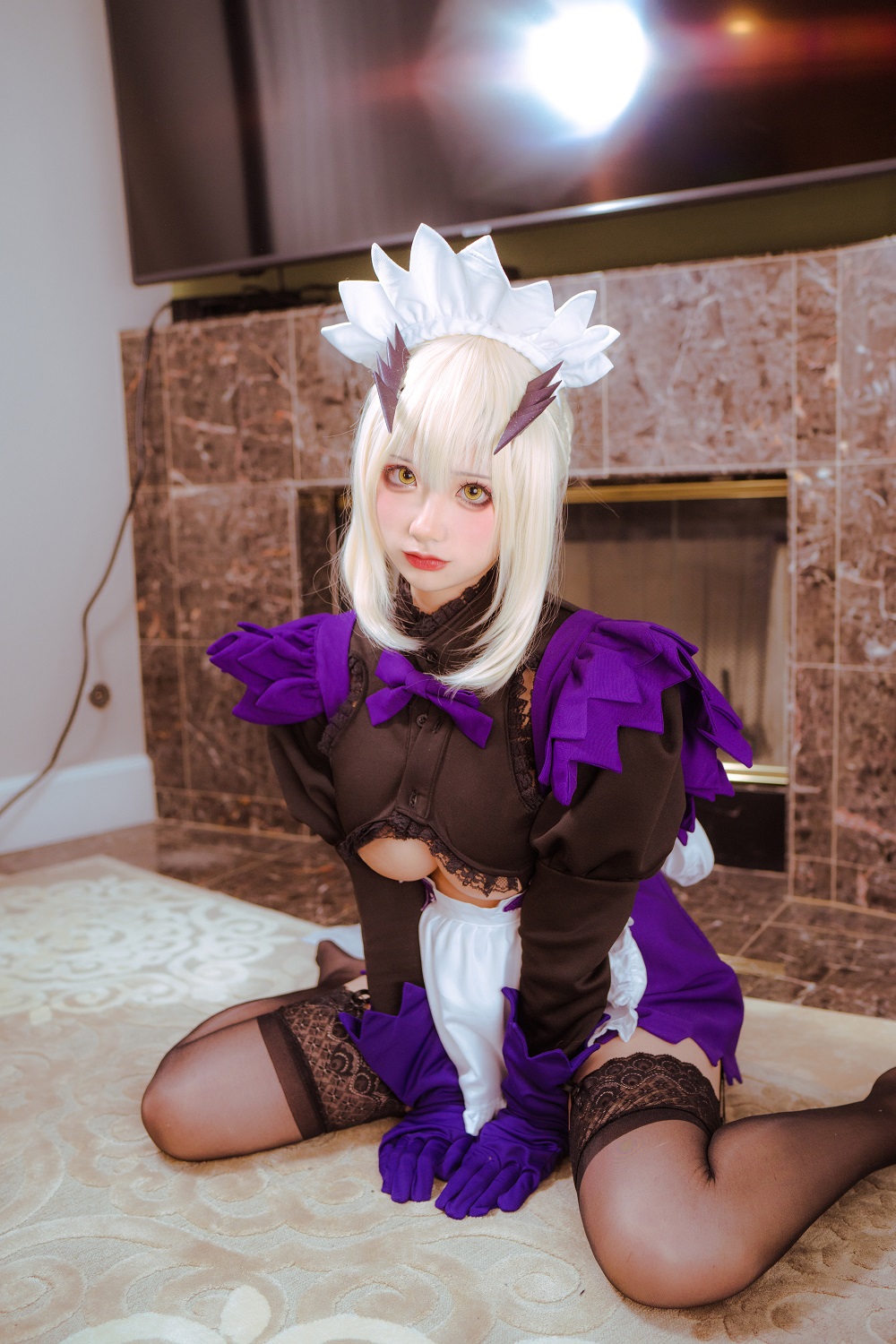 wendydydydy酱油-FGO-黑枪呆女仆[10P] COS网红博主 预览2图