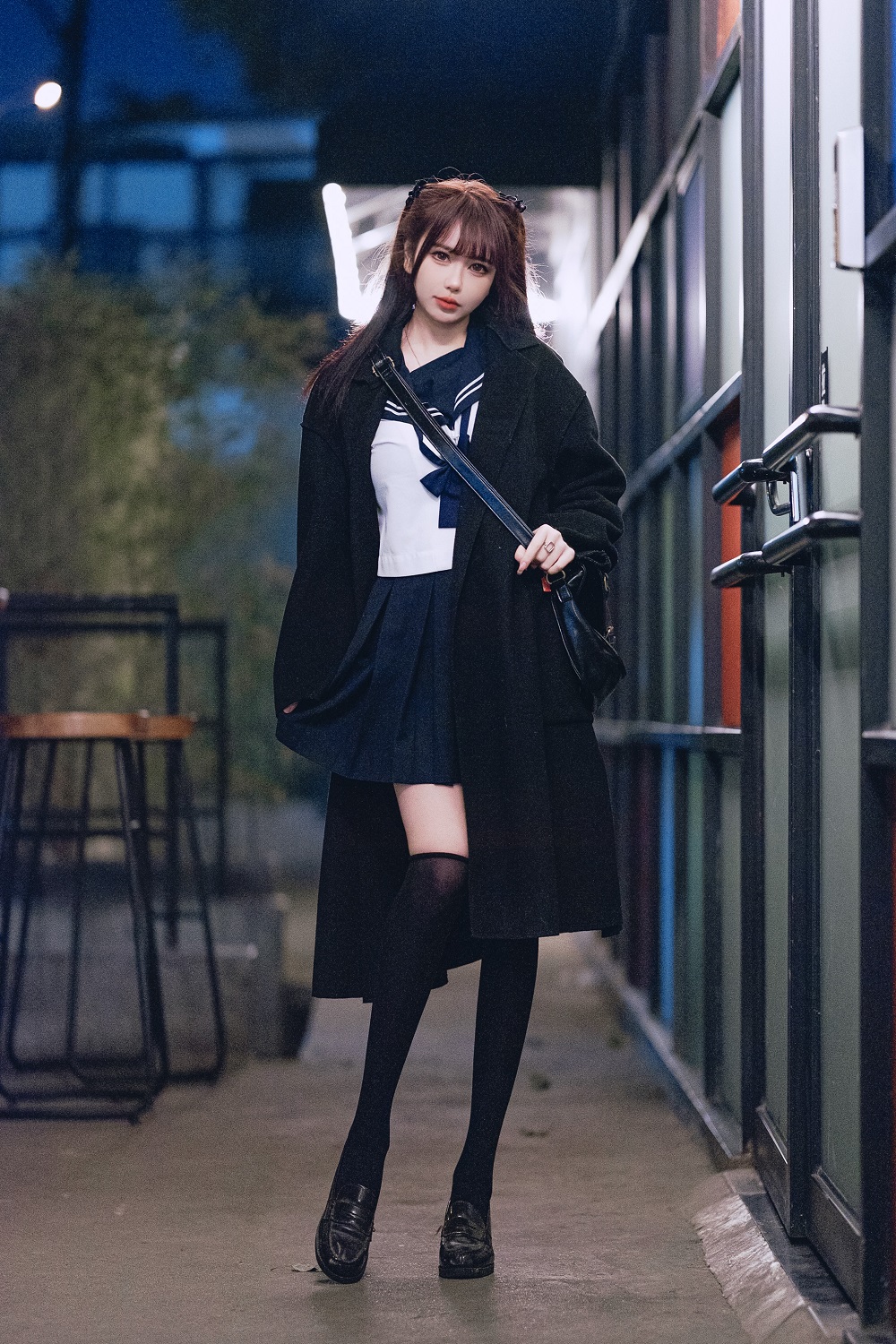 Tina很妖孽呀-不良JK[58P] COS网红博主 预览1图