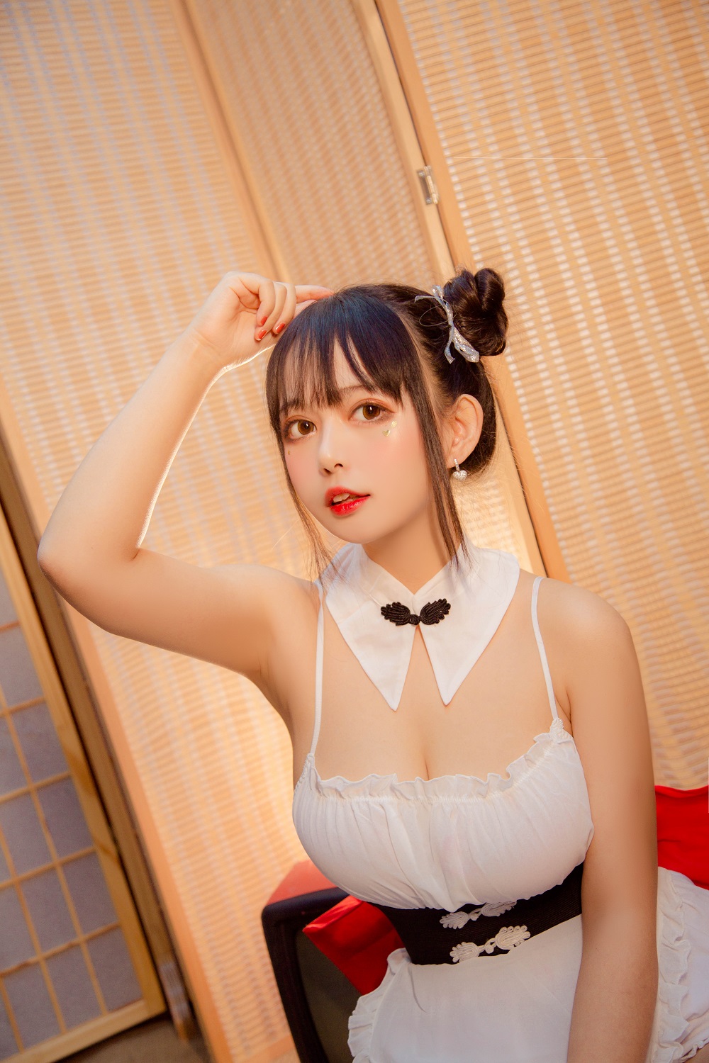 黑猫猫-中华风旗袍[15P] COS网红博主 预览1图
