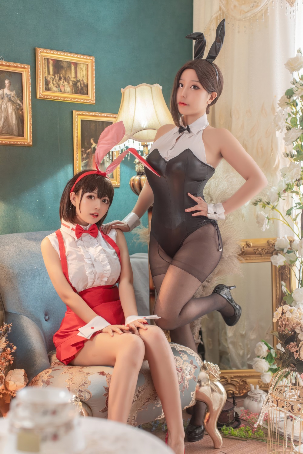 黑猫猫&穆零Mu0-星期一的丰满2-兔女郎[78P] COS网红博主 预览1图