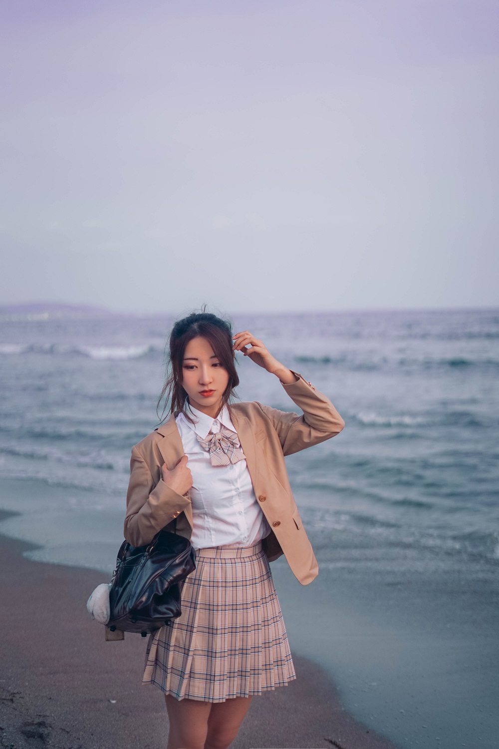 黑川-日本旅拍-镰仓制服[33P] COS网红博主 预览2图
