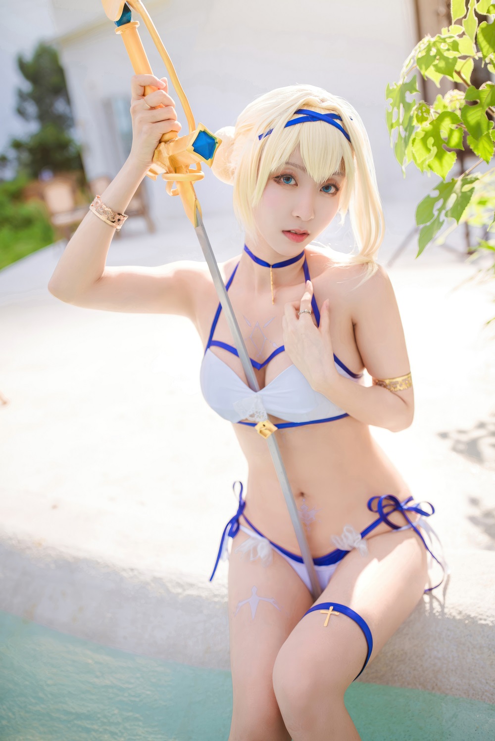 黑川-FGO-圣女贞德泳装[12P] COS网红博主 预览2图