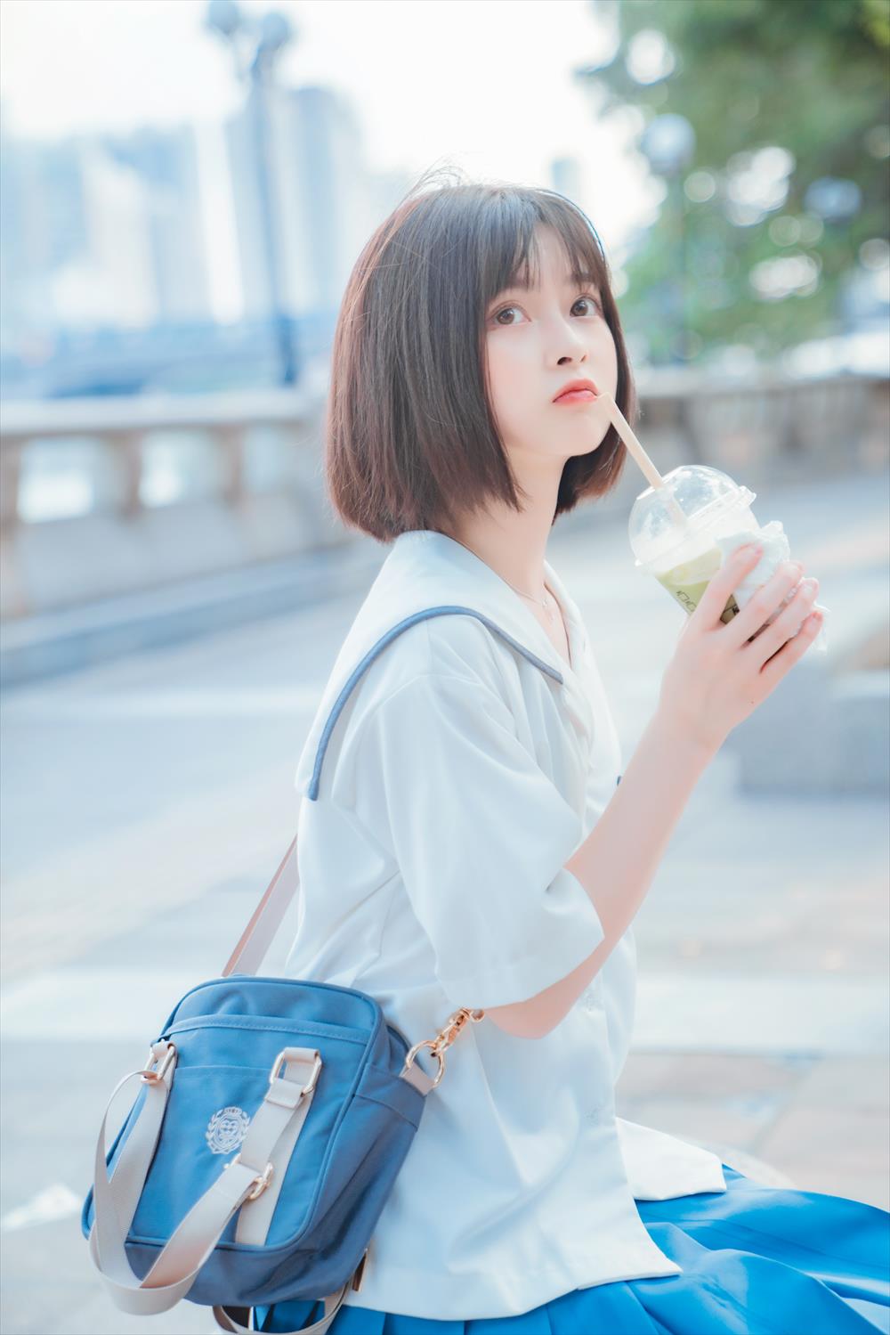 河豚抚子-和春天有个约会[21P] COS网红博主 预览2图