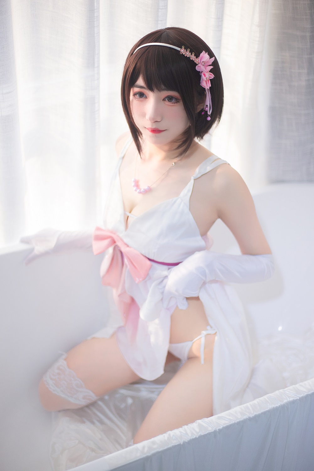 宫本桜-路人女主的养成方法-加藤惠浴室[25P] COS网红博主 预览1图