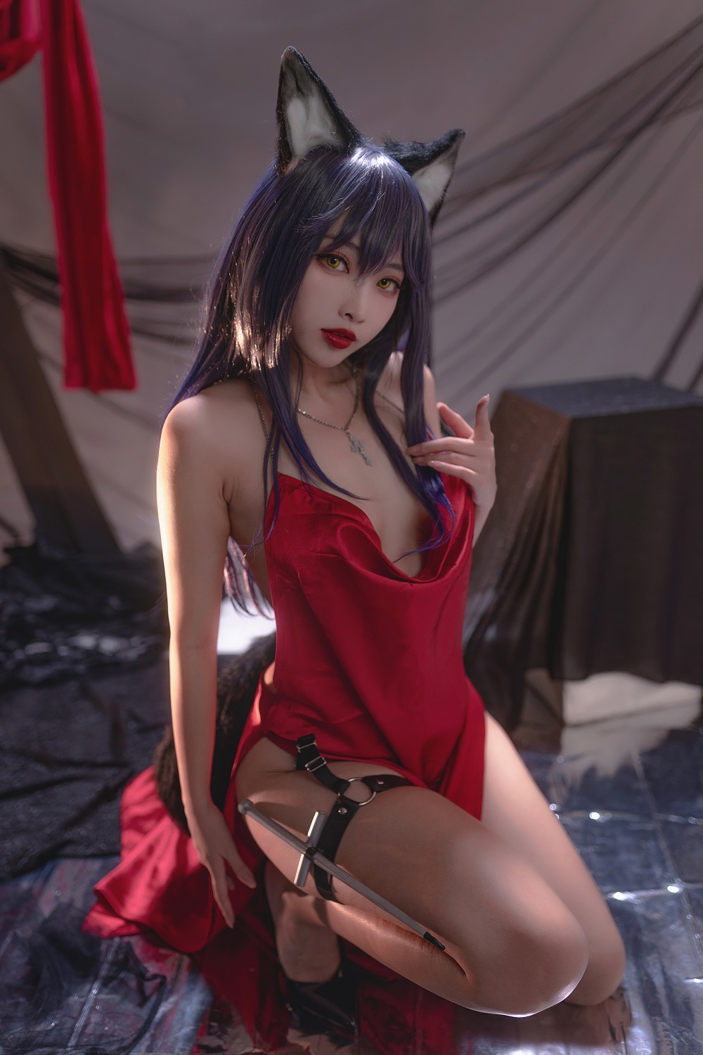 宫本桜-明日方舟-德克萨斯同人礼服[23P] COS网红博主 预览1图